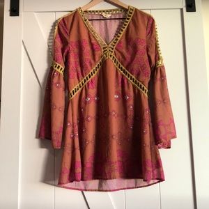 ETWO Bell Sleeved Boho Dress